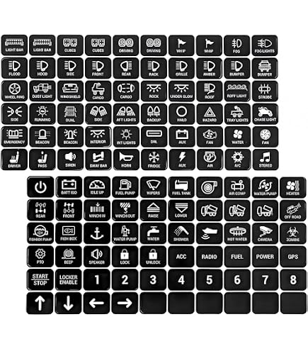 Amazon.com: MICTUNING 140PCS Switch Panel Stickers for P1s P1x P1B