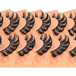 Mink Lashes Fluffy Wispy Eyelashes 18mm Long