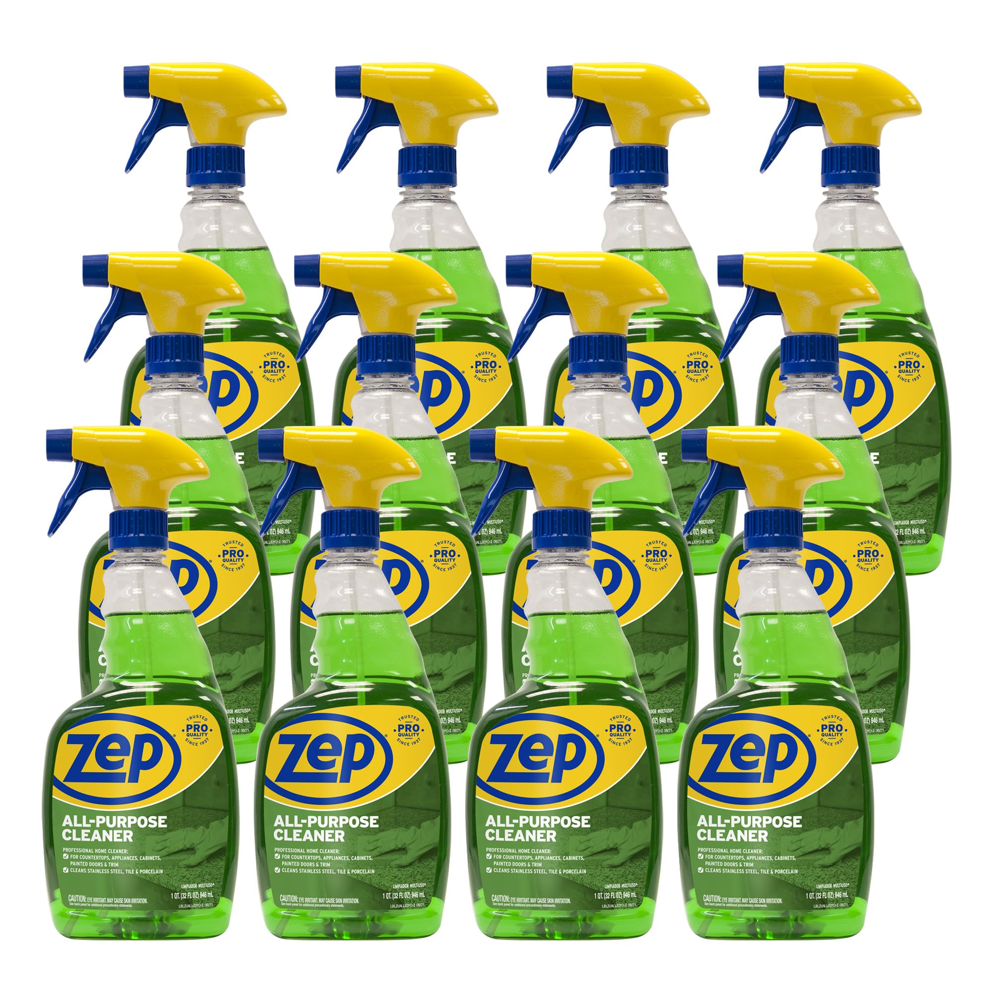 Photo 1 of Zep ZUALL32CT All-Purpose Cleaner/Degreaser, Green, Pack of 12