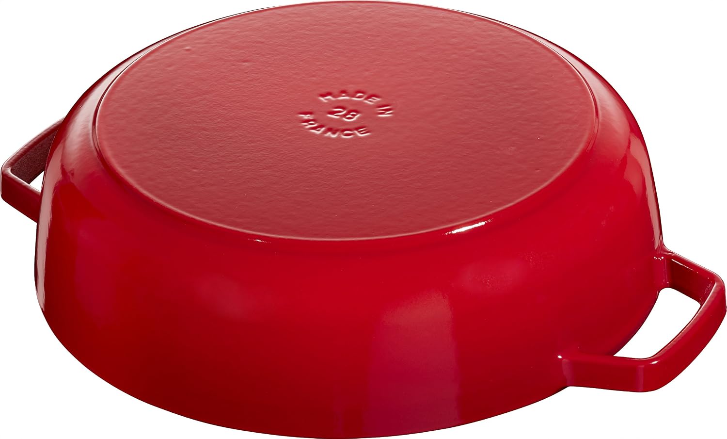 Staub 40511-474-0 roaster with chistera, 28 cm, cast iron, cherry - Image 5