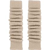 TODO Warm Wool Leg Warmers Women and Girls - under/above Knee Long, Soft, Flexible - keep Heat in Winter days.