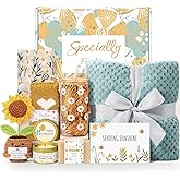 Valentines Day Gifts for Her, Sending Sunshine Self Care Package Spa Gift Baskets for Women, Mothers Day Birthday Gifts for Women Best Friends Mom Sister Wife Grandma Her - Dusty Blue