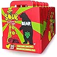 BEAR Sour - Real Fruit Yoyos - Strawberry-Apple, No added Sugar, All Natural, non GMO, Gluten Free, Vegan - Healthy on-the-go snack for kids & adults,0.7 Ounce (Pack of 30)