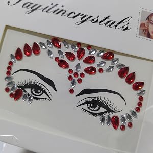 1-Pc 3D Rhinestone Face Stickers – Glitter Mermaid Jewel Gems for Eyes, Face & Body Decoration, Festival Party Makeup Accesso