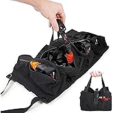 TorkStrap TorkBag | Tie Down Strap Organizing Bag - Stores up to 8 Cargo Straps - No More Tangled Straps - Heavy Duty Canvas Bag for Tiedowns, Ratchet Straps and/or Bungees - Lightweight and Portable