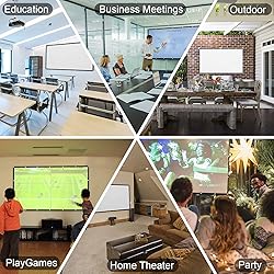 AAJK 120 inch Projector Screen, Foldable Projection
