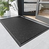 Naturei Sturdy Front Door Mat, 72" x 48" Heavy Duty Indoor Outdoor Doormat for Entryway, Fade Resistant, Waterproof Low Profile Entry Mat, Non Slip Welcome Mat for Outside Entrance, Patio, Home