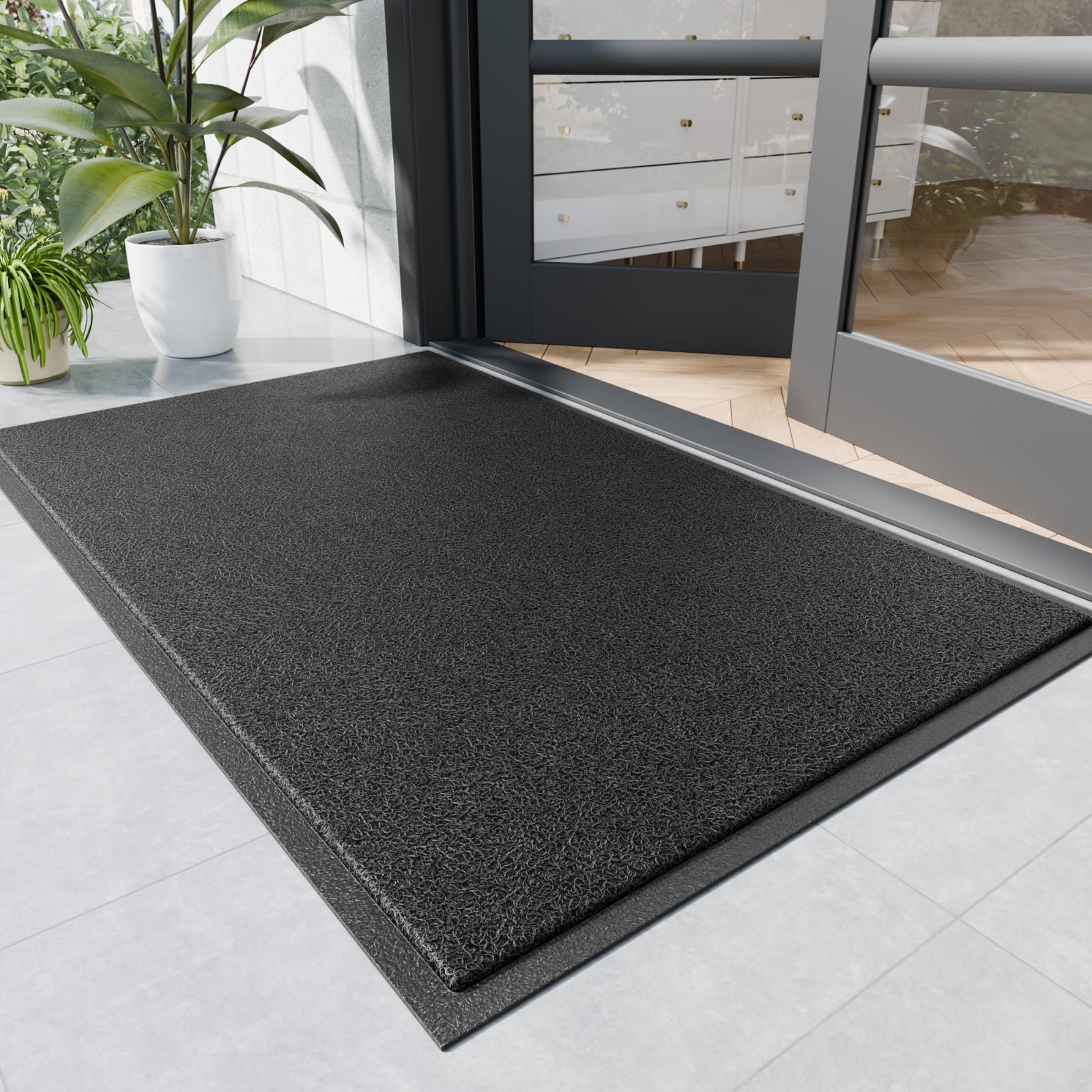Photo 1 of *MINOR DAMAGE - USED*
Naturei Sturdy Front Door Mat, 72" x 36" Heavy Duty Indoor Outdoor Doormat for Entryway, Fade Resistant, Waterproof Low Profile Entry Mat, Non Slip Welcome Mat for Outside Entrance, Patio, Home