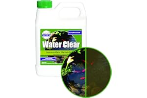 Pond Worx Water Clear - Concentrated Formulation Improves Water Clarity and Quality, Helps Clear Cloudy Water, Safe for Fish, Pets, and Plants - 1 Quart (32ounces)