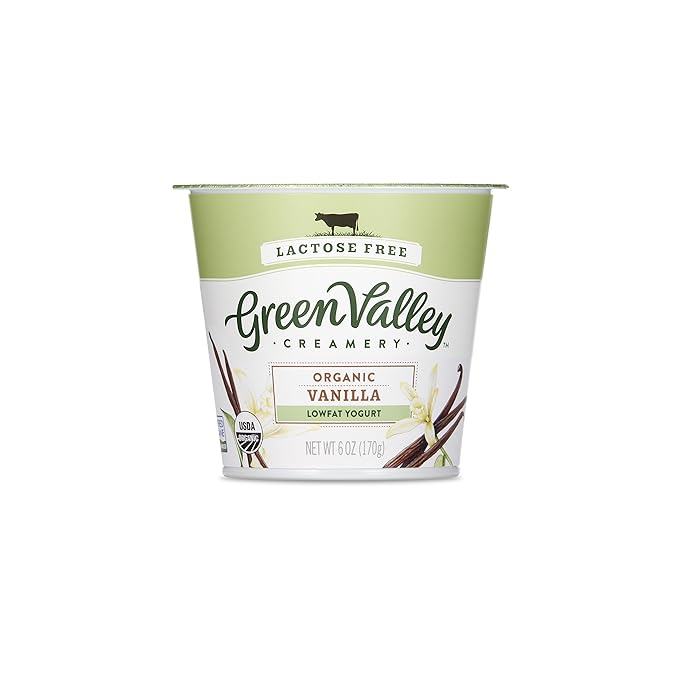 Green Valley Organics Vanilla Lactose Free Low Fat Yogurt, 6 oz Grocery & Gourmet Food