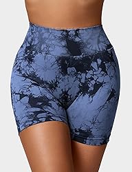 YEOREO Workout Scrunch Shorts Women V Back Gym Butt