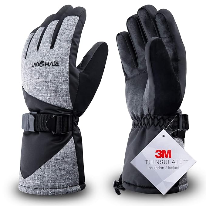 XL FREETOO Winter Gloves for Men Outdoor Waterproof Ski Gloves Outdoor Recreation Gloves