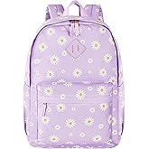 KK CRAFTS Preschool Backpack Kindergarten Little Kids Toddler Elementary School Backpacks for Boys and Girls with Chest Strap(17Inch, Daisy-Purple)