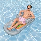 Bestway Pool Lounger Inflatable Float with Backrest Cup Holder 1.61m view 2