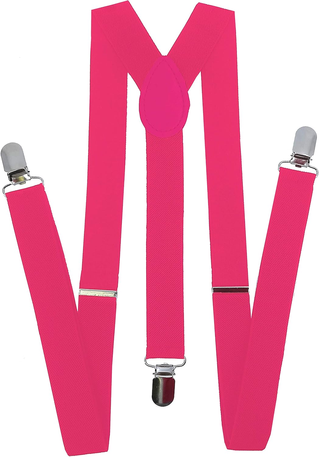 Navisima Adjustable Elastic Y Back Style Suspenders for Men and Women With Strong Metal Clips