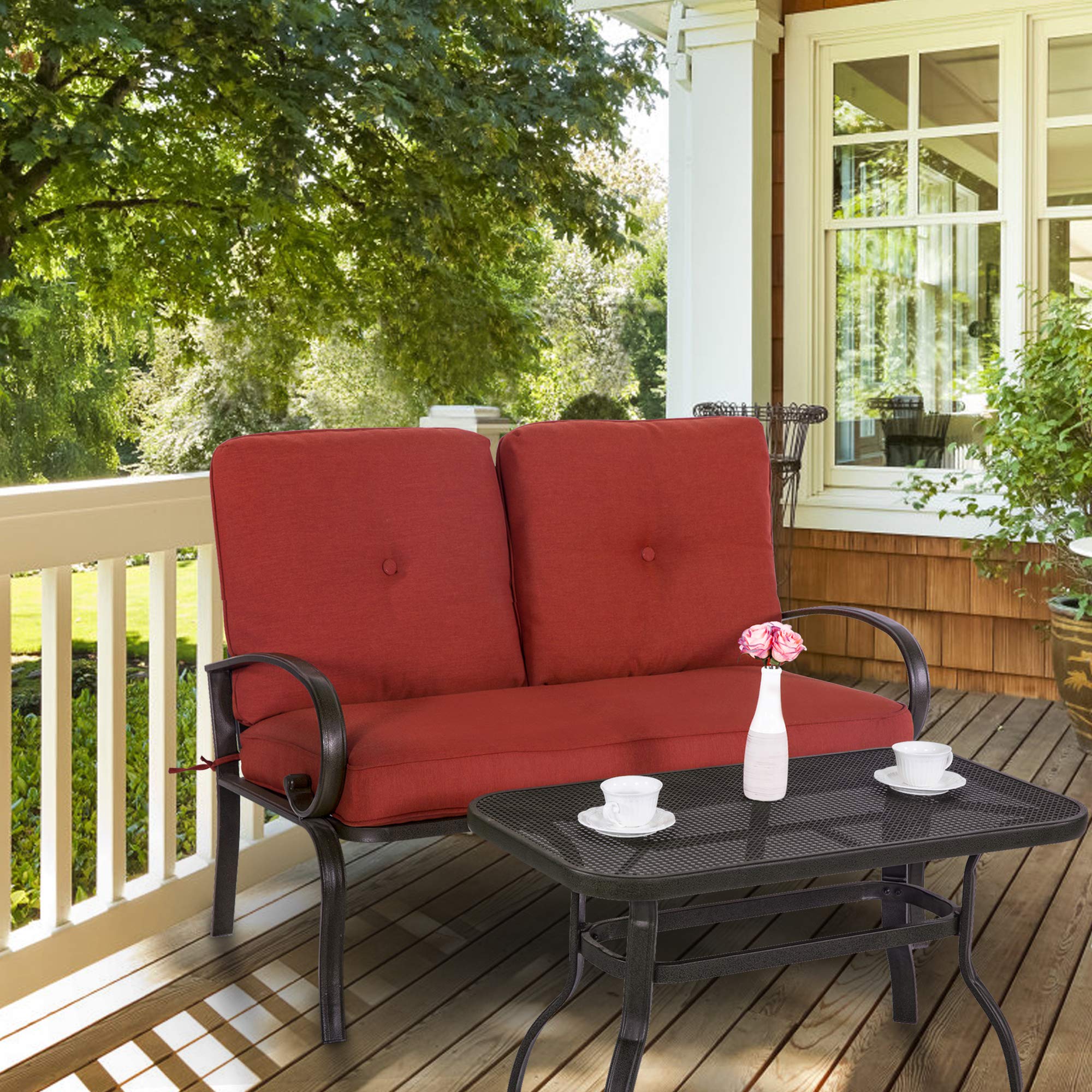 Metal Patio Amazon Patio Sets On Sale Yardwind Patio Loveseat - Main Image