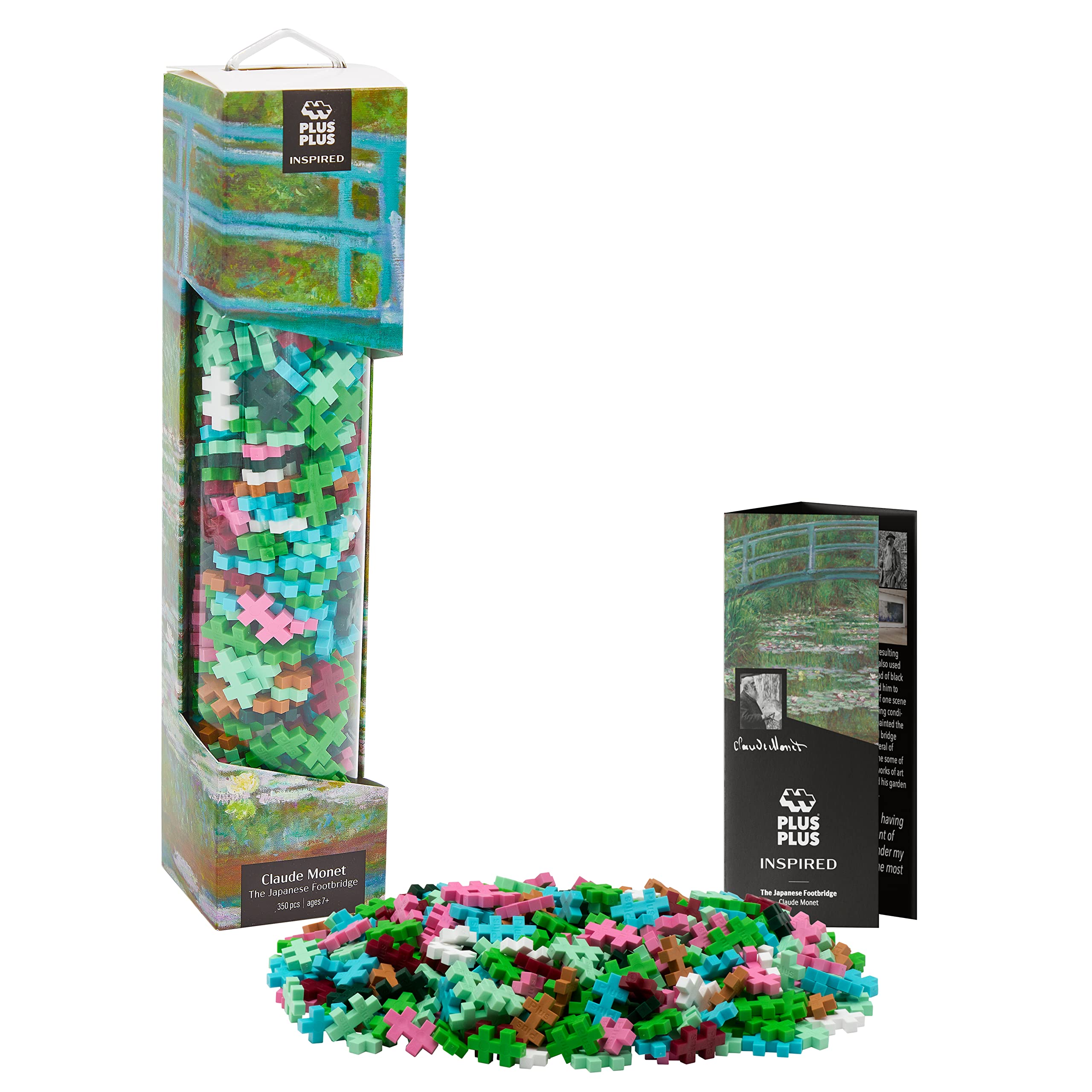 PLUS PLUS Building Art Set - 350pc Monet’s Japanese Footbridge, Unique Wall Art, Home Decor, Adults and Children Ages 5+, STEM Learning Resources — image 1