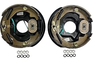 M-Parts Electric Trailer Brake Assembly - 10" X 2-1/4" for 3,500 lbs Axle - 1 Pair Left (77-10-1) and Right (77-10-2)