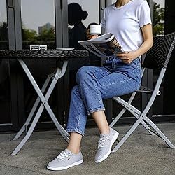 STQ Womens Slip On Sneakers Classic Low Top Canvas