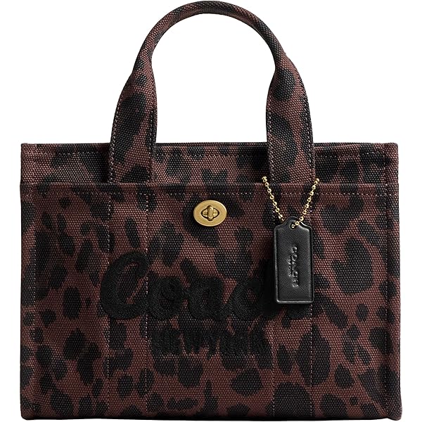 Amazon.com: Coach Cargo Tote 20, B4/Dark Leopard : Clothing