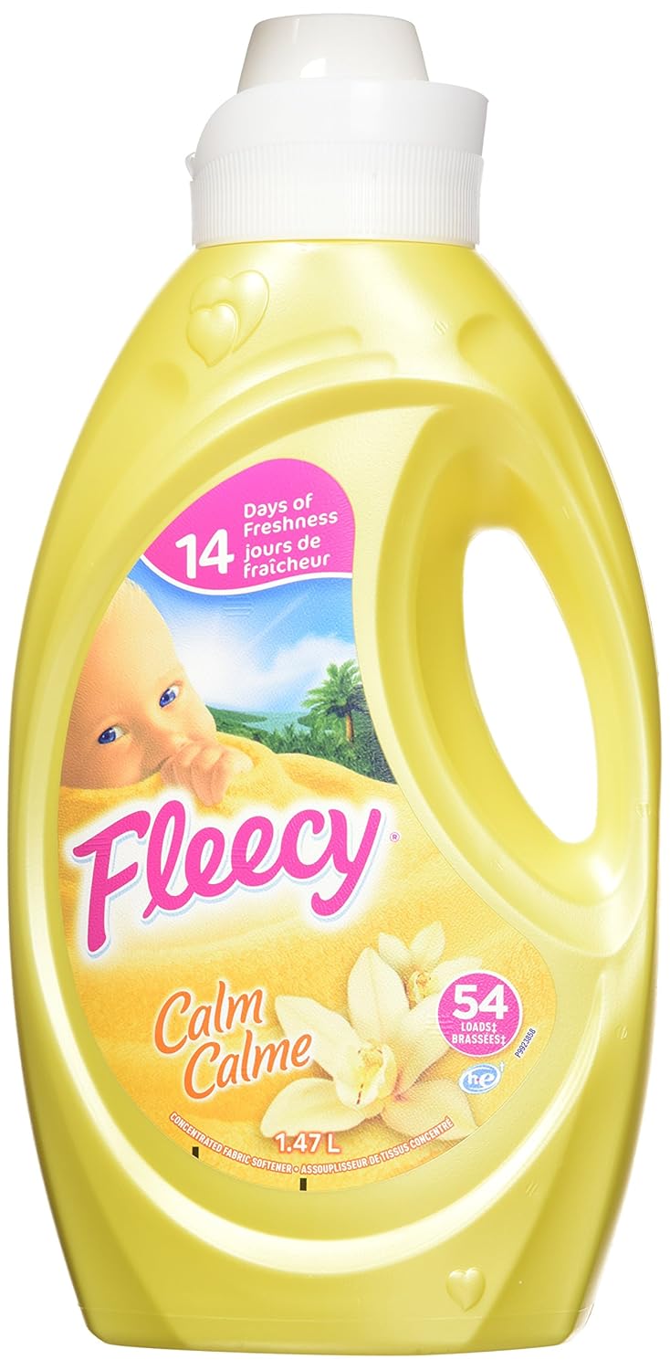 Fleecy Liquid Fabric Softener Aroma Therapy Calm, 54 Loads, 1.47 L