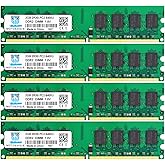 PC2 6400 DDR2 800MHz UDIMM RAM 8GB Kit (2GBX4) 2Rx8 PC2 6400U 2GB 1.8V Non-ecc Unbuffered Desktop Memory