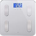 Greater Goods Smart Digital Bathroom Scale, Measures Body Weight, BMI, Body Fat, Muscle Mass, and Water Percentage, 400 lbs Capacity, Ash Grey