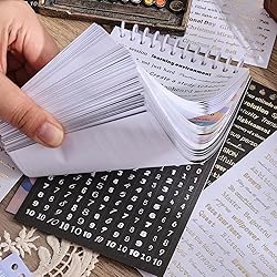3000+ Pcs Word Stickers for Journaling, 50 Sheets