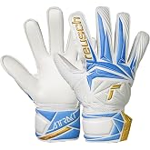 Reusch Attrakt Solid Junior Soccer Goalkeeper Gloves, Durable Breathable | youth goalie gloves, synthetic latex palm