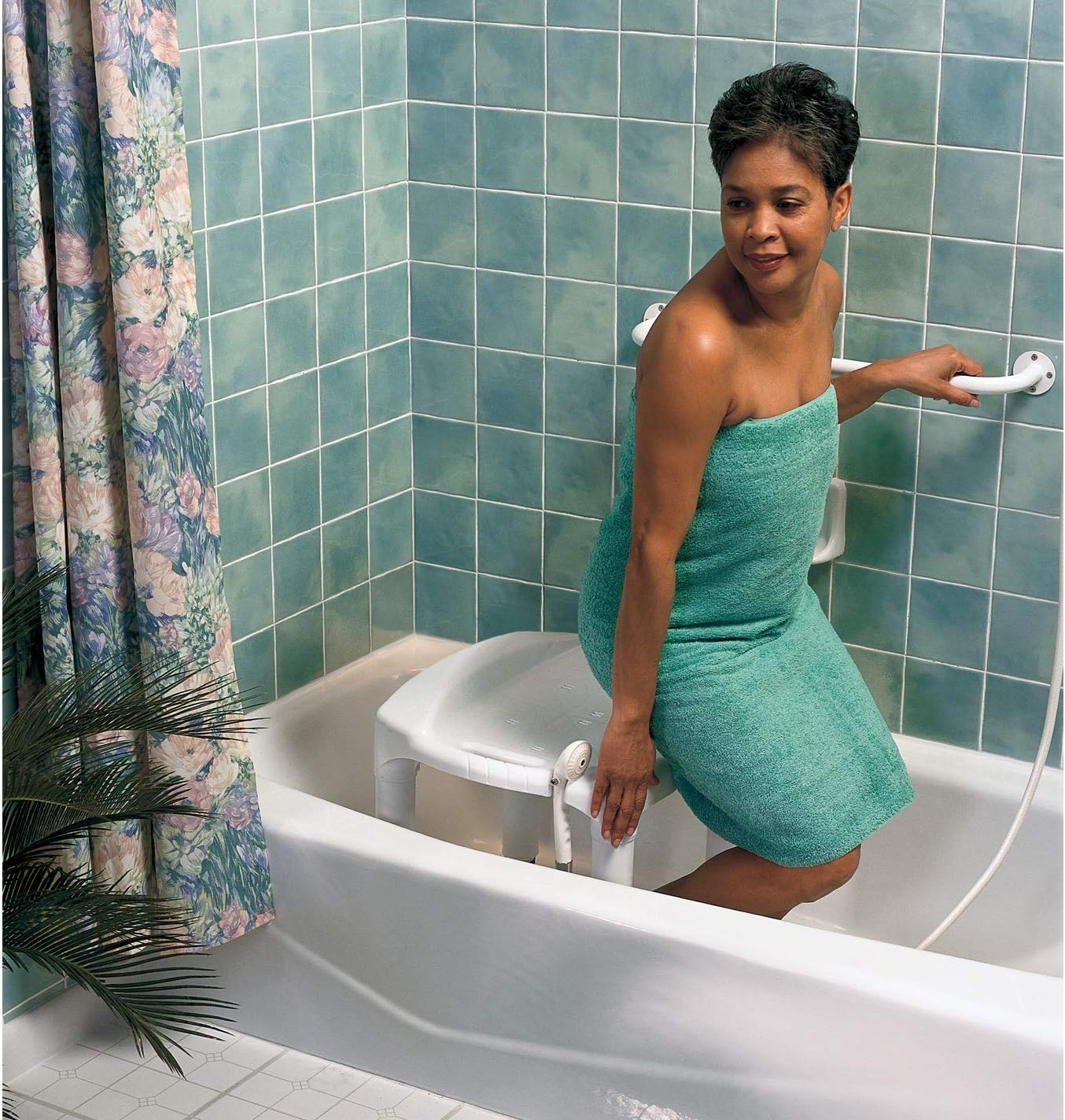 Carex Universal Bath Seat and Shower Chair - With Support Up To 400 Pounds - Adjustable Height Shower Bench: Health & Personal Care