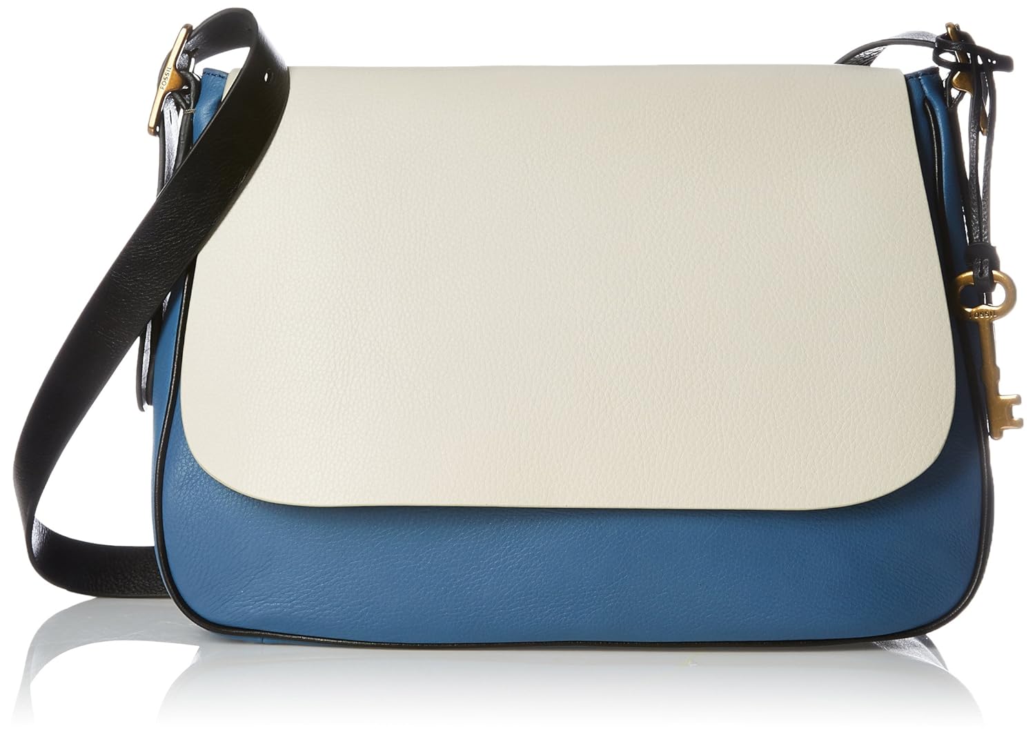 fossil devon crossbody mineral grey