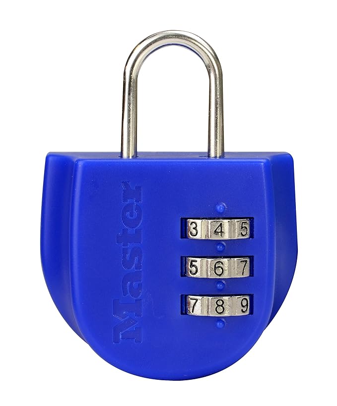 Master lock Luggage Lock 3 Digit Set Your Own Combination Padlock with