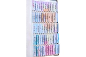 Blieve- Bible Tabs, Laminated Bible Index Tabs for Women, Bible Journaling Supplies, 66 Old and New Testament Tabs, 14 Blank Unique Tabs and 1 Bookmark (Pastel(80pcs))
