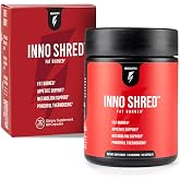 Inno Shred Thermogenic Fat Burner &amp; Appetite Support, 30 Servings | Weight management, energy &amp; metabolism support with Capsimax, Paradoxine (Grains of Paradise), Green Tea for natural energy