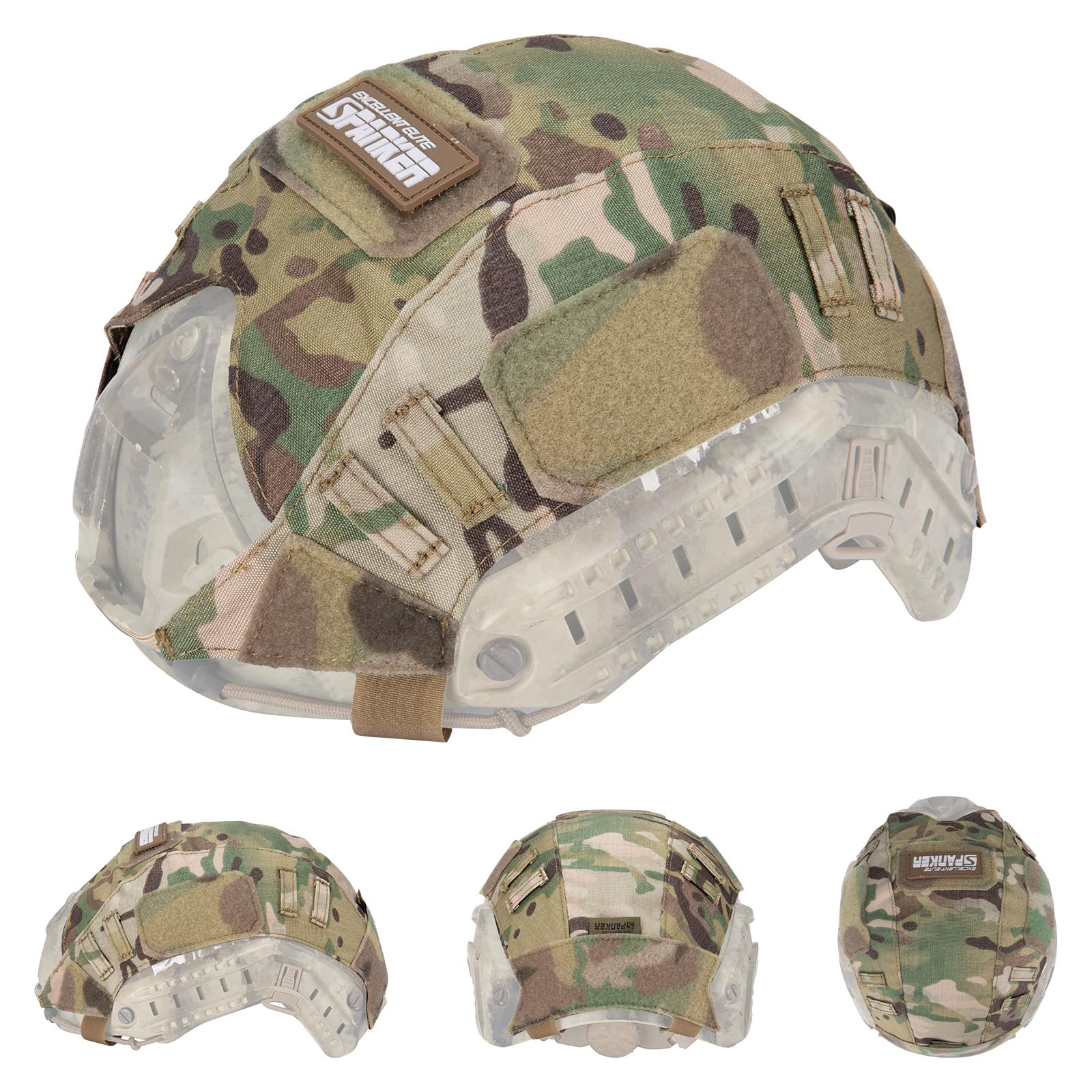 EXCELLENT ELITE SPANKER Tactical Nylon Helmet Cover Airsoft Paintball Combat Fast Helmet Cover for PJ/MH（MC）