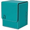 Vault X Premium Exo-Tec Trading Card Deck Box - Large Size for 80+ Sleeved Cards - PVC Free Card Holder for TCG (Teal)
