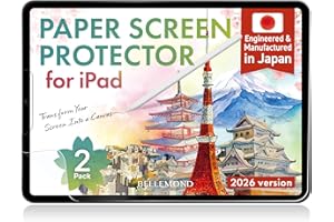 BELLEMOND | 2 Pack Paperfeel Screen Protector for iPad Pro 11” (M5 2025 / M4 2024) | Anti-Glare Matte PET Film for Writing, D