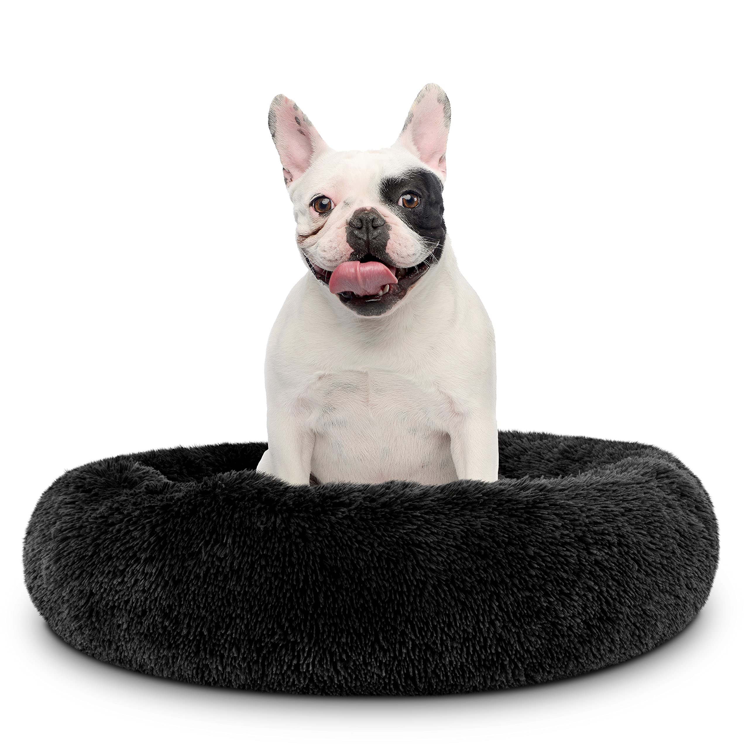 The Dog’s Bed Cover – Replacement Cover, Black Plush, Medium — image 1