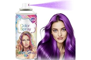 VIENFLONA Purple Hair Spray, Temporary Hair Color Spray for Kids Women Men, Purple Hair Wax Dye, Temporary Hair Dye, Washable Hair Color Dye Pomades Natural Hair Dye for Party,Holloween,Cosplay(Purple)