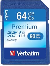 Verbatim 44024 64GB Class 10 SDXC Memory Card UHS-I 104MB/s