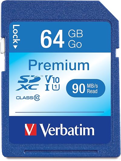 Verbatim 44024 64GB Class 10 SDXC Memory Card UHS-I 104MB/s