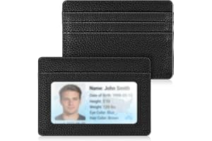 Fintie Slim Minimalist Front Pocket Wallet, RFID Blocking Credit Card Holder Card Cases with ID Window for Men Women