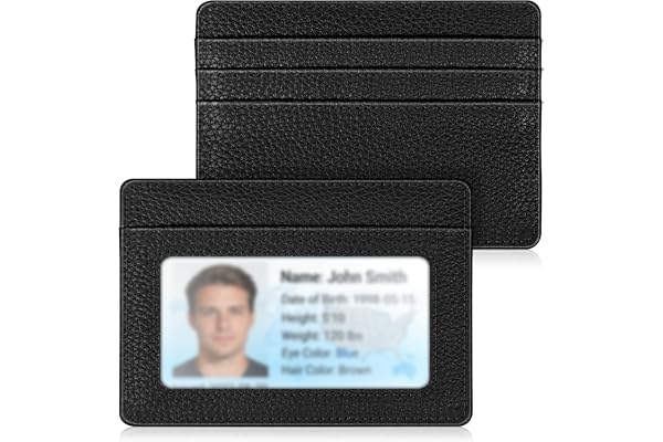 Fintie Slim Minimalist Front Pocket Wallet, RFID Blocking Credit Card Holder Card Cases with ID Window for Men Women | Card C