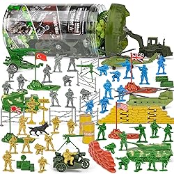 TikOnsYol 100 Pcs Army Men Toys for Boys with Map
