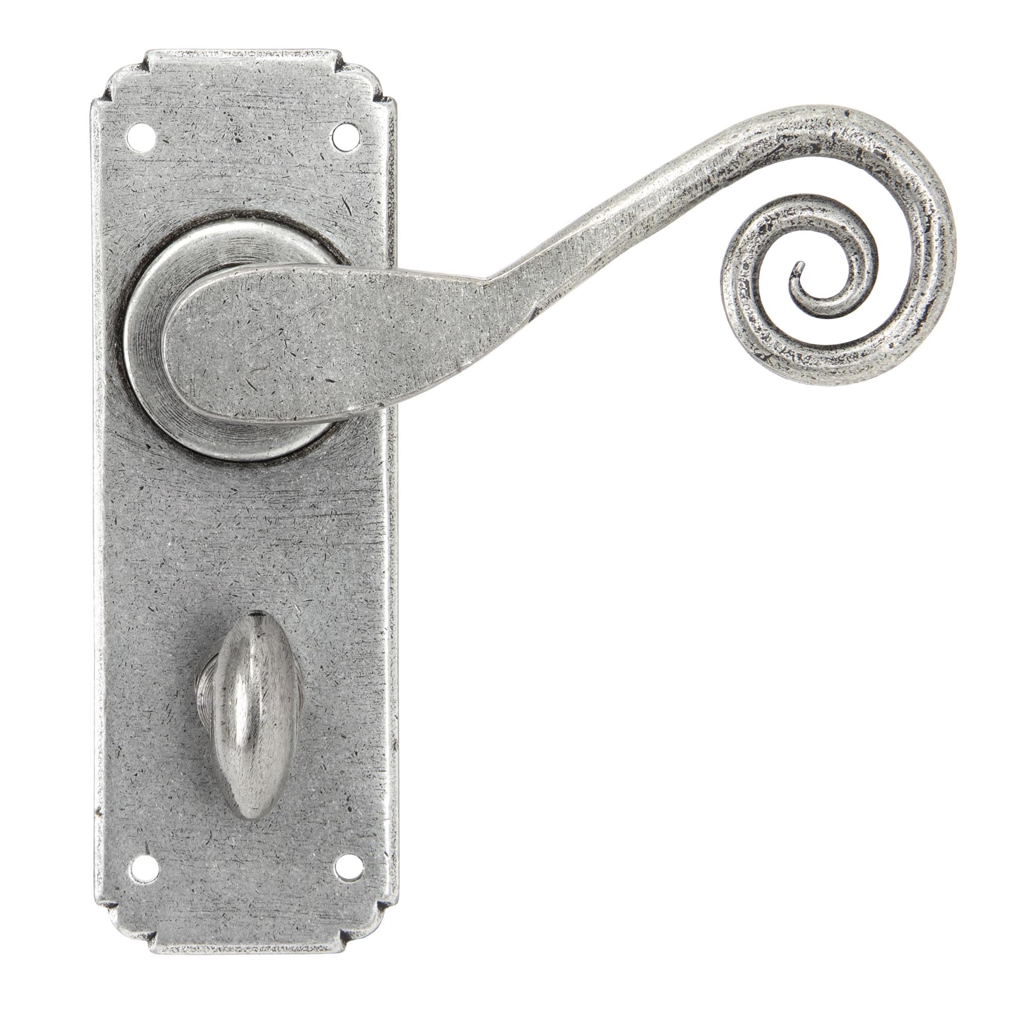 From The Anvil Pewter Monkeytail Lever Bathroom Set