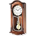 AYRELY® 22IN Grandfather Vintage Wall Clock with Pendulum and Chime, Hour/Quarter-Hour Chime, Mahogany Wooden Frame, Large Vintage Wall Clock for Living Room,Home Decor Gift