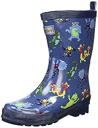 Hatley Boy's Rain Boot, Creepy Cryptids, 7 Toddler