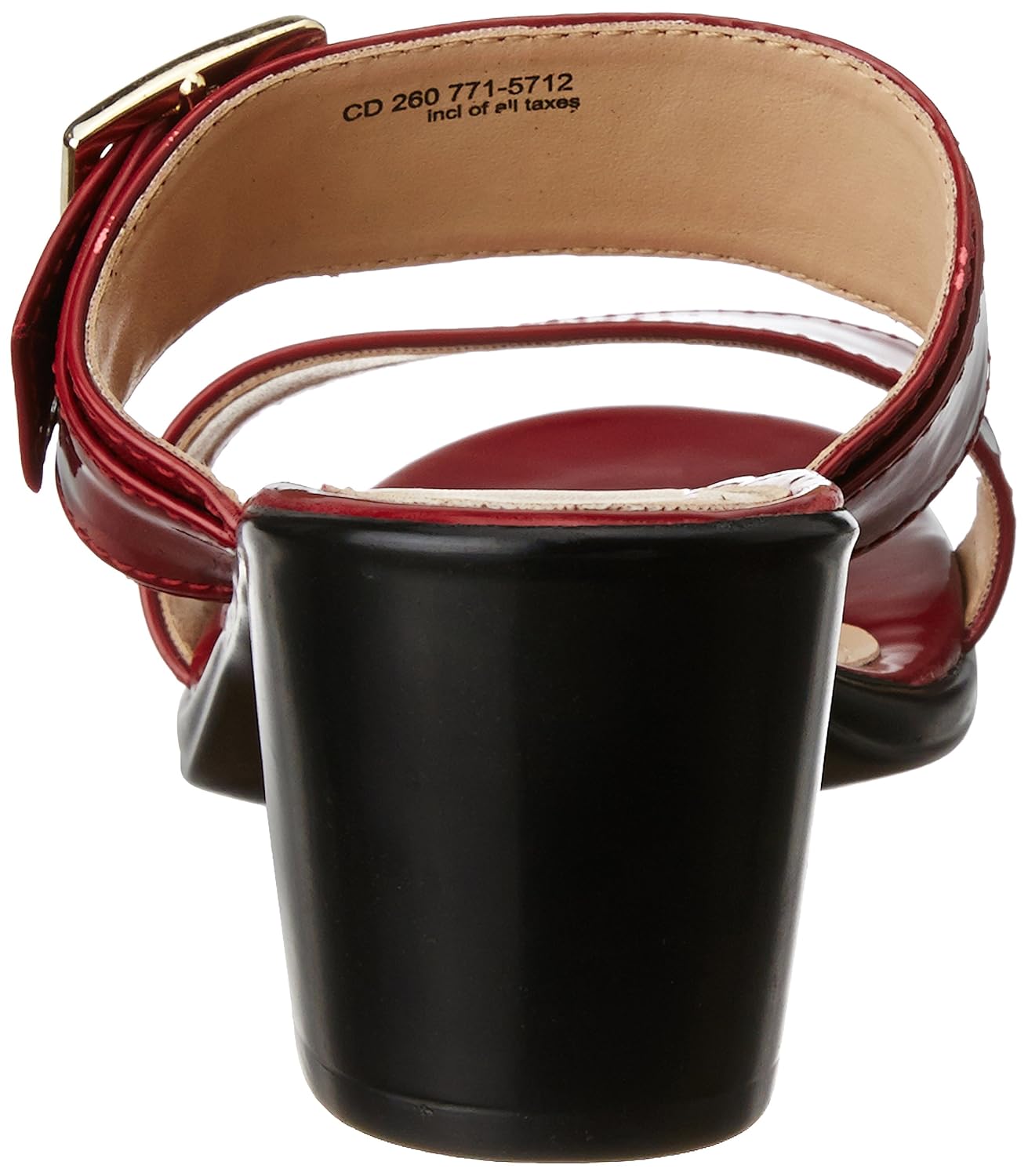 bata women's liza red slippers - 6 uk/india (39 eu)(7715712)