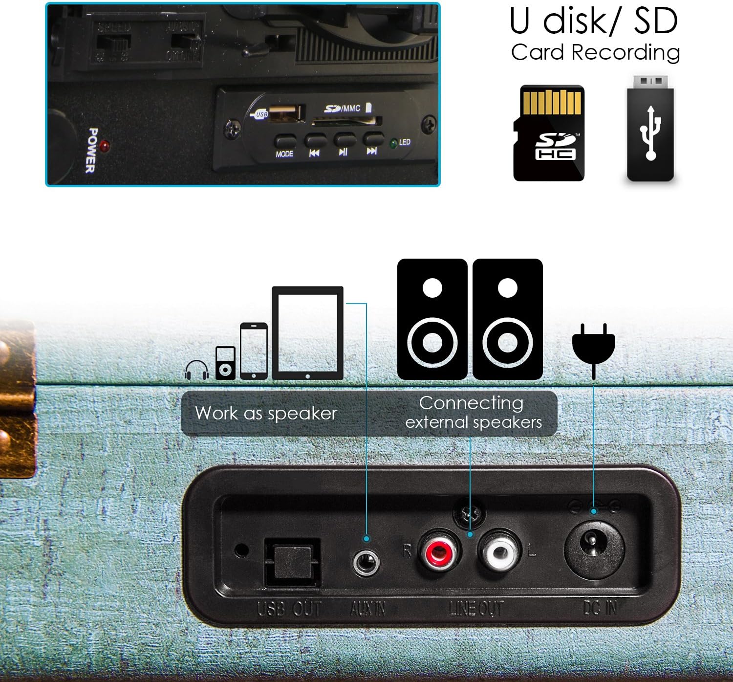 miric turntable player