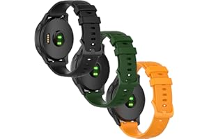 Anrir Bands for Garmin Vivoactive 4 45mm Watch Bands, 22mm Soft Silicone Replacement Sport Wrist Strap for Garmin Vivoactive 4/Venu 2/Forerunner 255/Forerunner 255 Music Bands Men Women-3Pack